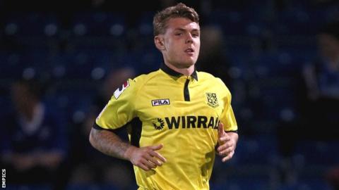 Tranmere Rovers midfielder Max Power