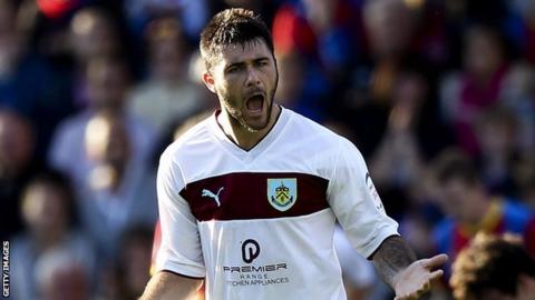 Burnley striker Charlie Austin