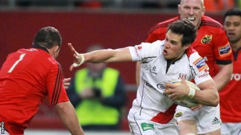 Adam D'Arcy in action against Munster