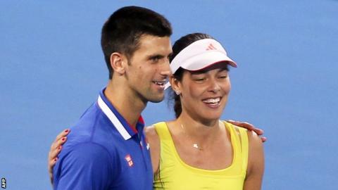 Novak Djokovic and Ana Ivanovic