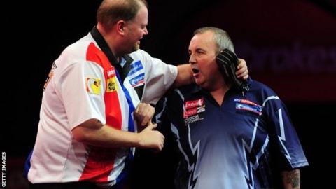 Raymond van Barneveld and Phil Taylor