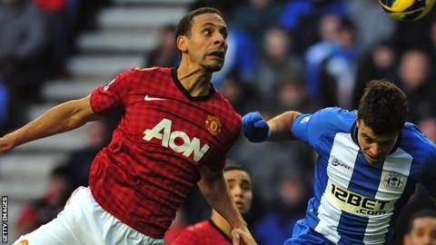 Manchester United defender Rio Ferdinand