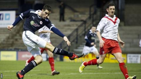 Brian Graham fires Raith Rovers into the lead