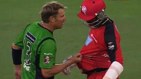 Shane Warne and Marlon Samuels