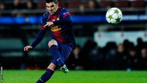 Barcelona striker David Villa