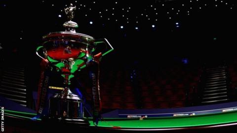 World Snooker Championship trophy