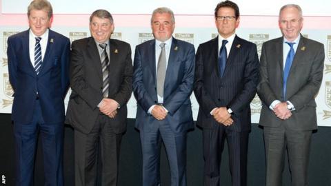 Roy Hodgson, Graham Taylor, Terry Venables, Fabio Capello, Sven-Goran Eriksson