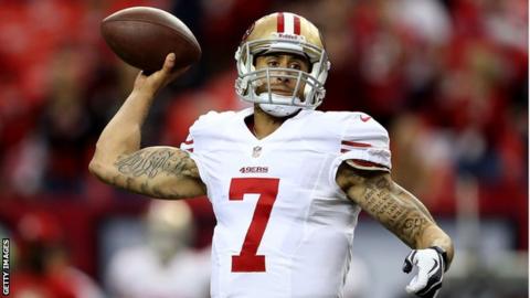 Colin Kaepernick of the San Francisco 49ers