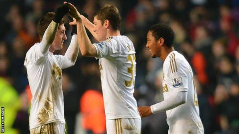 Swansea City players