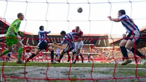 Sheffield Wednesday defend their goal