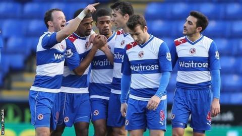Reading players celebrate