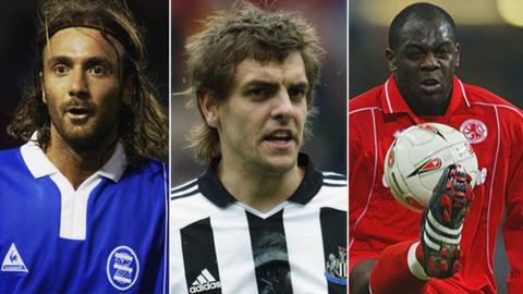 Christophe Dugarry, Jonathan Woodgate and Michael Ricketts