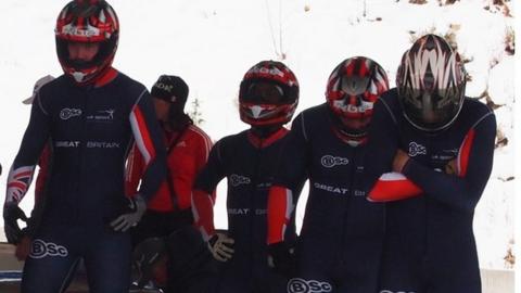 GB bobsleigh team including Golder