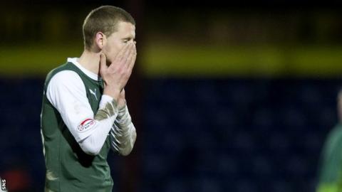 Hibernian midfielder Scott Robertson
