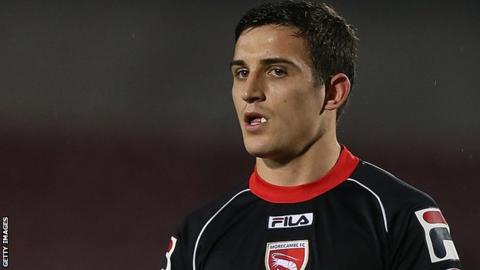 Morecambe striker Jack Redshaw