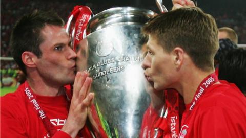 Jamie Carragher and Steven Gerrard