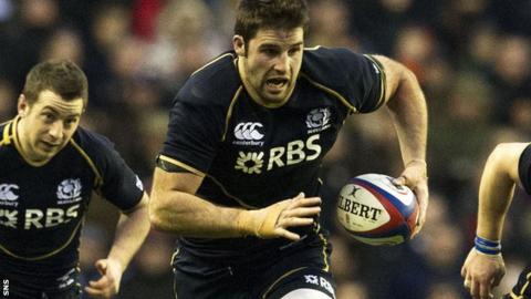 Johnnie Beattie played in Scotland's 38-18 loss to England