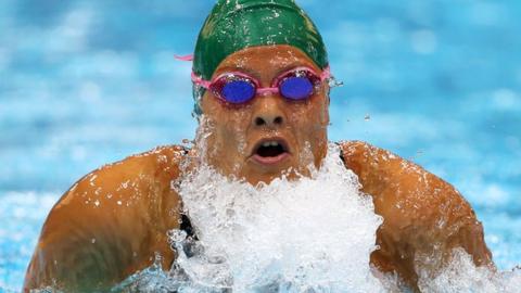 South African swimmer Natalie Du Toit