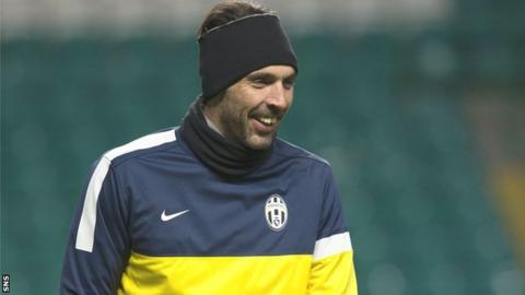 Juventus goalkeeper Gianluigi Buffon
