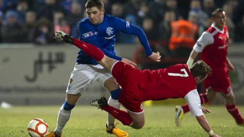 Stirling Albion held Rangers to a 1-1 draw