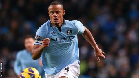 Manchester City defender Vincent Kompany