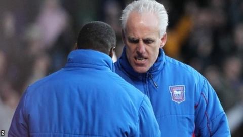 Ipswich manager Mick McCarthy celebrates