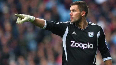 West Brom keeper Ben Foster