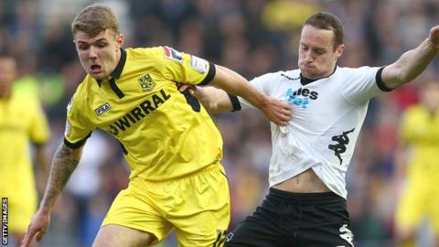 Tranmere Rovers midfielder Max Power