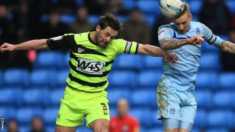 Jamie McAllister in action for Yeovil