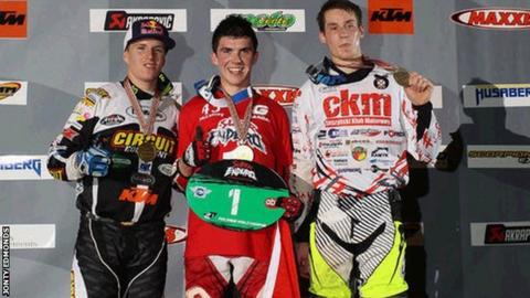 FIM SuperEnduro Junior World Championship podium