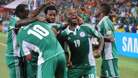 Nigeria celebrate winning the 2013 Africa Cup of Nations