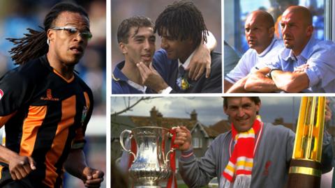 Edgar Davids, Roberto di Matteo and Ruud Gullit, Ray Wilkins and Gianluca Vialli, and Kenny Dalglish
