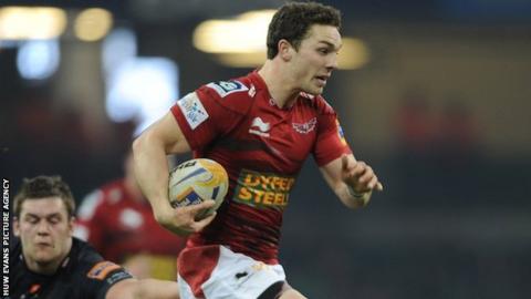 George North bursts clear