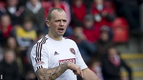 Hearts defender Jamie Hamill