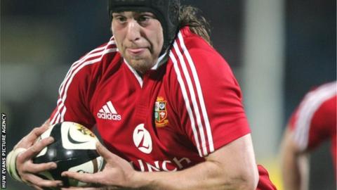 Ryan Jones during the 2005 Lions tour