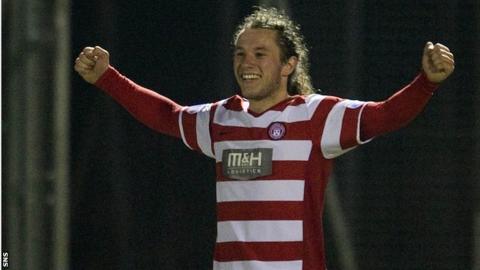Steven May celebrates