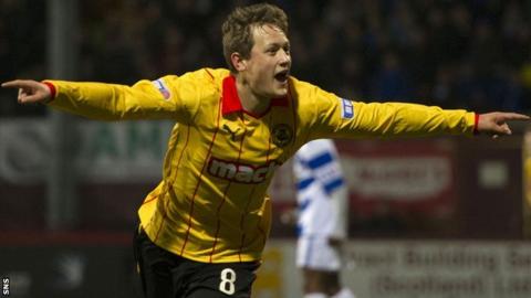 Partick Thistle forward James Craigen