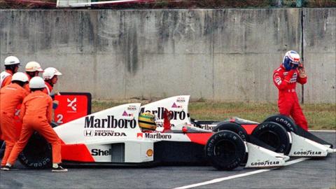 Ayrton Senna and Alain Prost