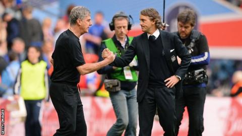Brian Kidd and Roberto Mancini