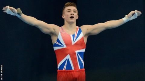 Great Britain gymnast Sam Oldham