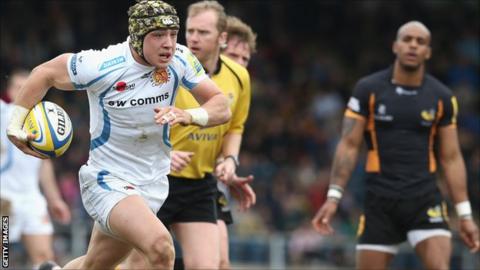 Jack Nowell scores for Exeter