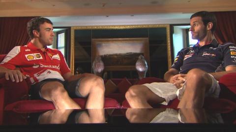 Fernando Alonso and Mark Webber