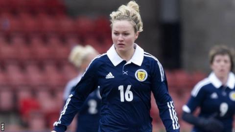 Emily Thomson scored for Scotland