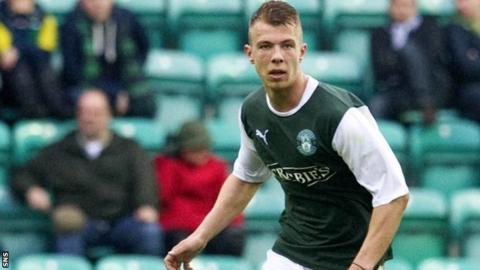 Hibernian defender Jordon Forster