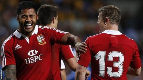 Manu Tuilagi and Brian O"Driscoll