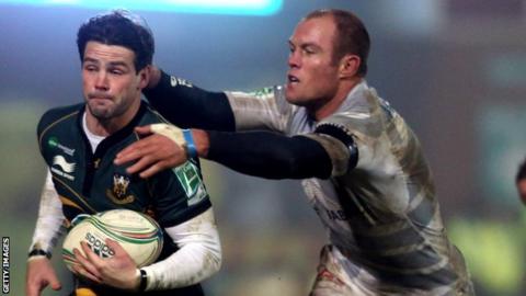 Ben Foden and Jannie Bornman
