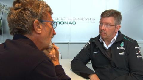 Eddie Jordan and Ross Brawn