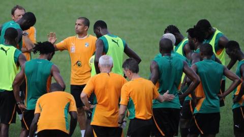 Ivory Coast in training in Tanzania