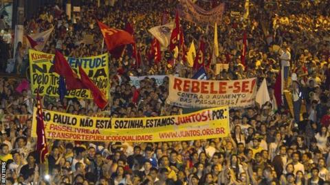 Protests have rocked Brazil