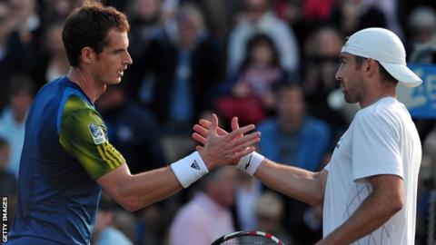 Andy Murray and Benjamin Becker